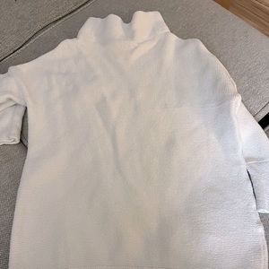 Free People Cream Turtleneck Long Sweater | S | ribbed design | good condition!
